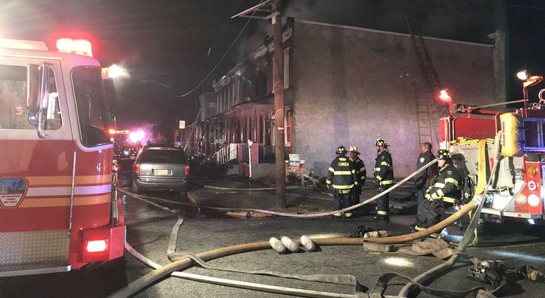 Camden rowhome fire injures 8