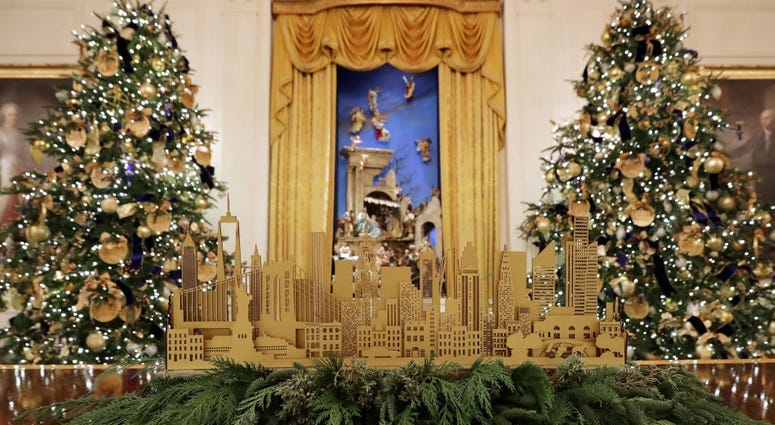 Melania Trump unveils White House Christmas decorations
