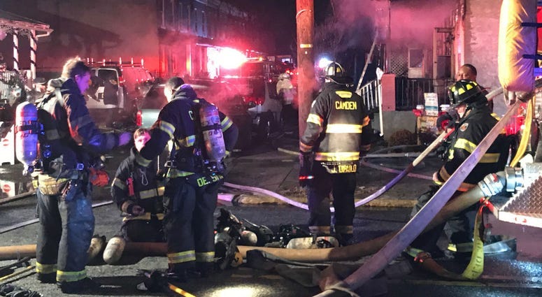 Camden rowhome fire injures 8