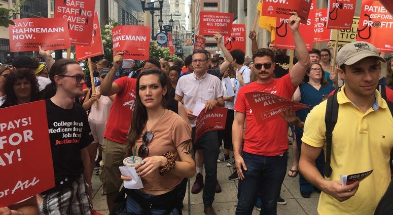 Thousands protest Hahnemann closure, push Wolf to intervene