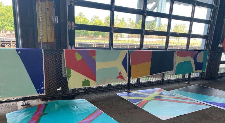 Hundreds turn out to add color to Philadelphia Foundation legacy mural
