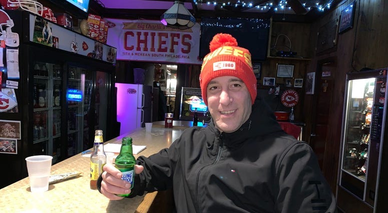 Regulars at Big Charlie's in South Philly will cheer the Chiefs on Super Bowl Sunday