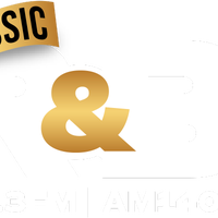 Classic R&B 107.3FM and AM 1400 logo
